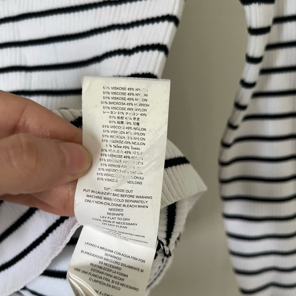 Michael Kors Striped Thick ribbed Longsleeve Shirt - Picture 7 of 9